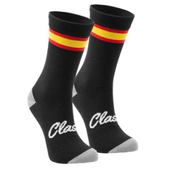 Clask Calcetines de ciclismo con bandera de España y caña alta