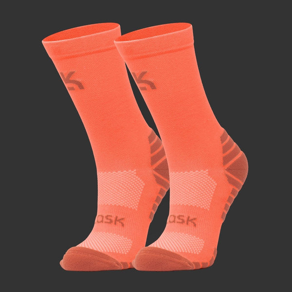 Clask Calcetines Ténicos Neon Party - Salmón fluor