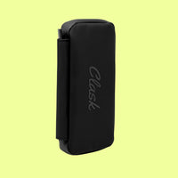 Clask Funda móvil para Ciclismo Resistente en 3 Colores e Ideal para Llevar en el Maillot como Cartera con Cremallera para Proteger Las pertenencias (Negro)