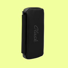 Clask Funda móvil para Ciclismo Resistente en 3 Colores e Ideal para Llevar en el Maillot como Cartera con Cremallera para Proteger Las pertenencias (Negro)