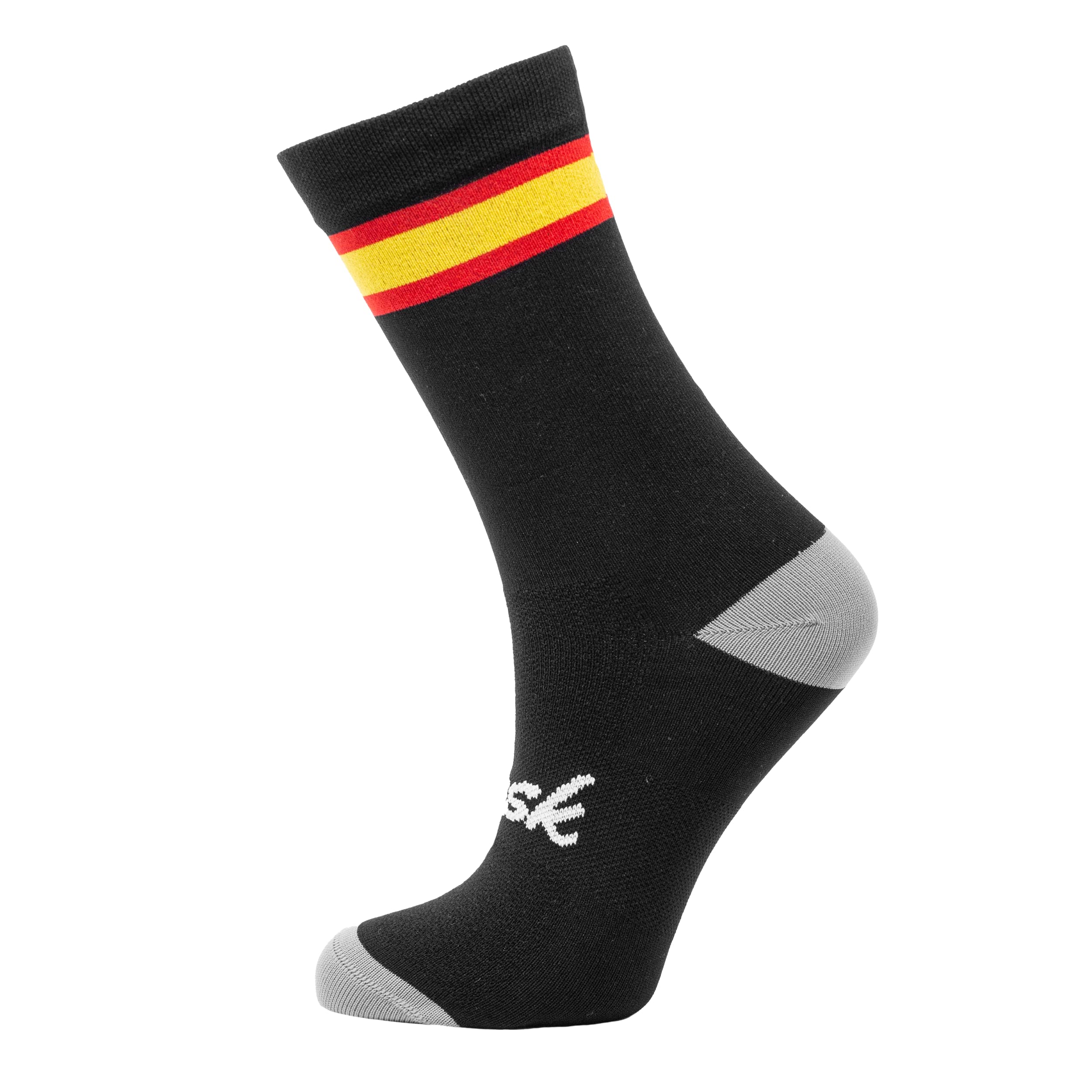 Clask Calcetines de ciclismo con bandera de España y caña alta