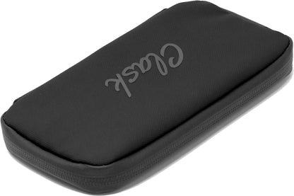 Clask Funda móvil para Ciclismo Resistente en 3 Colores e Ideal para Llevar en el Maillot como Cartera con Cremallera para Proteger Las pertenencias (Negro)